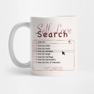 Self-Love Search - Anti Valentine’s Day Google Doodle Mug